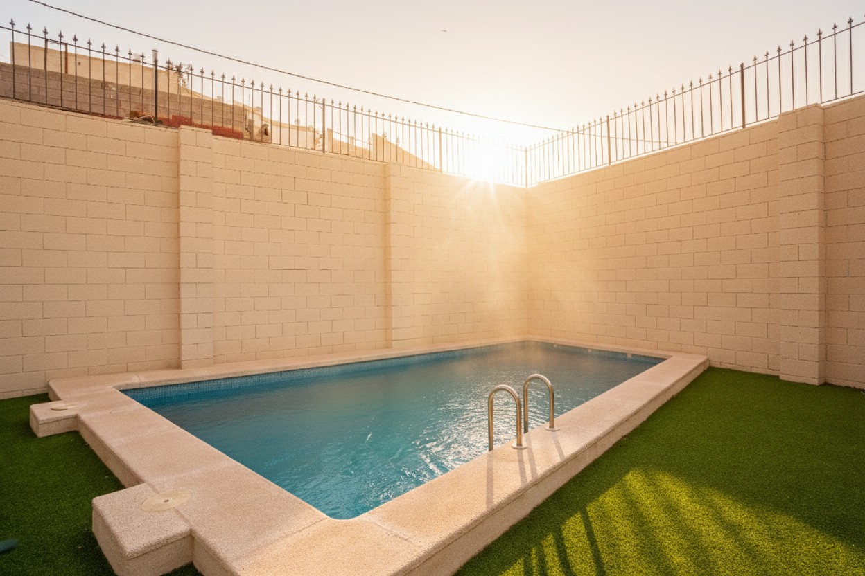 Pool area in apartment for sale in El Campello