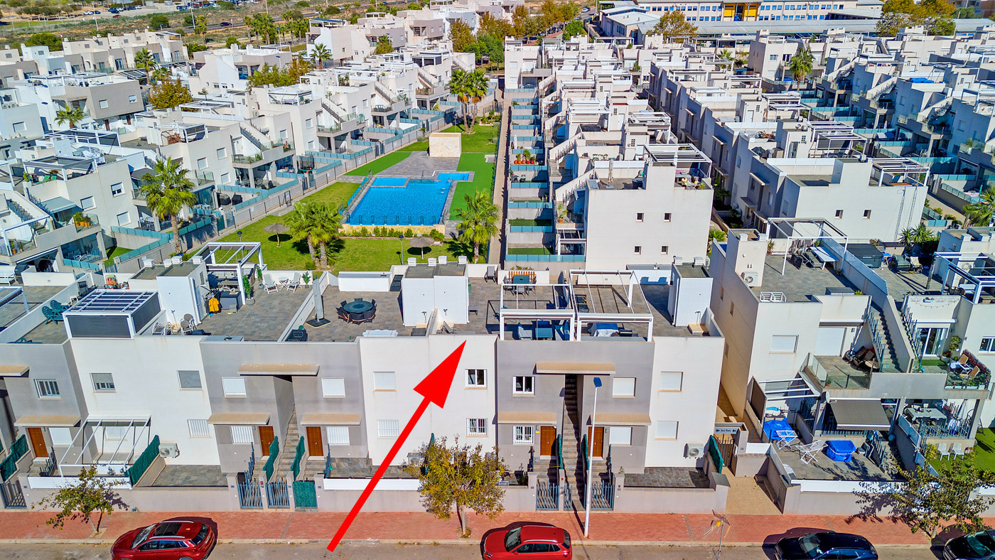 Exterior view in bungalow for sale in Torrevieja
