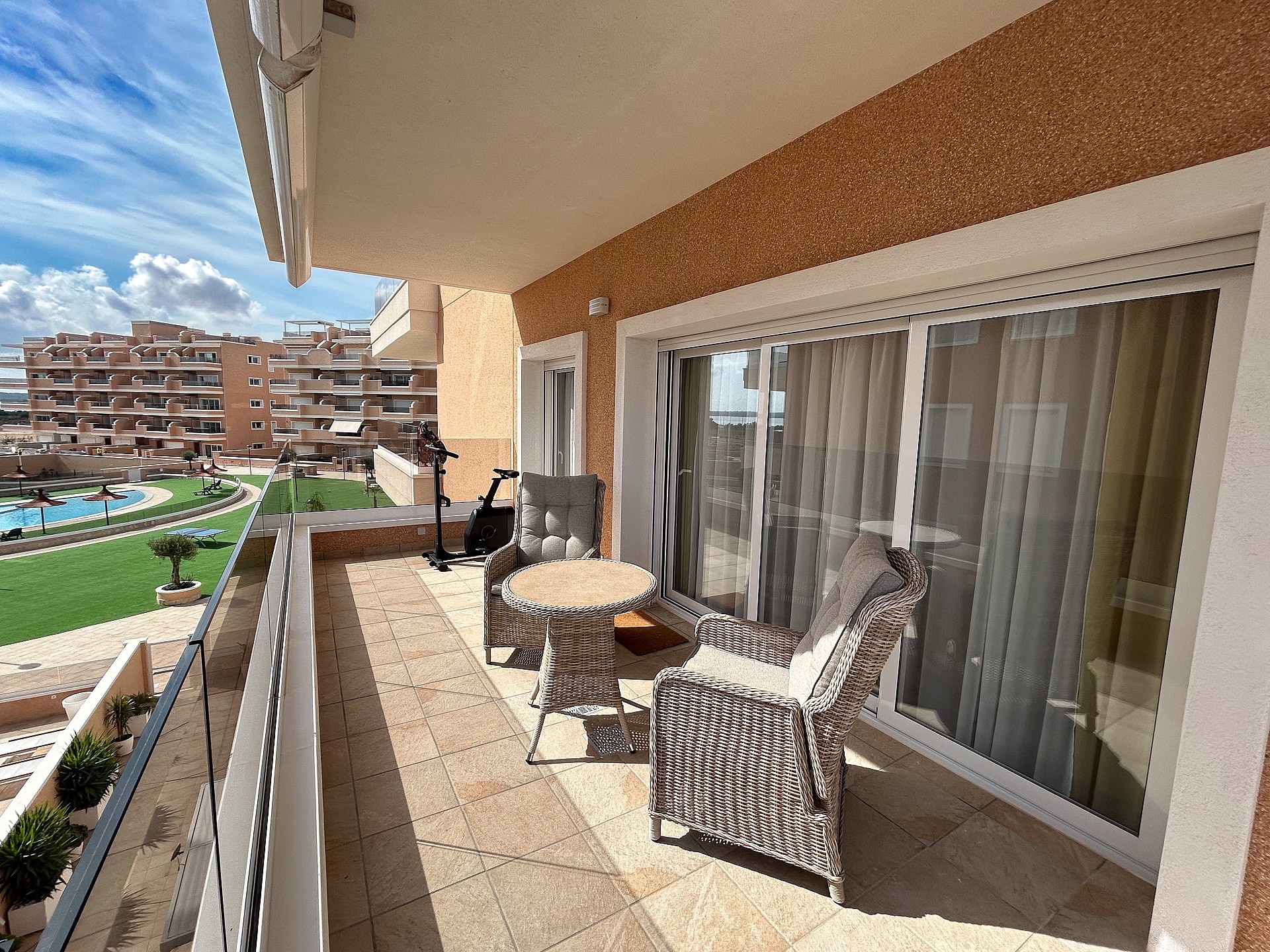 Pool area in apartment for sale in El Raso