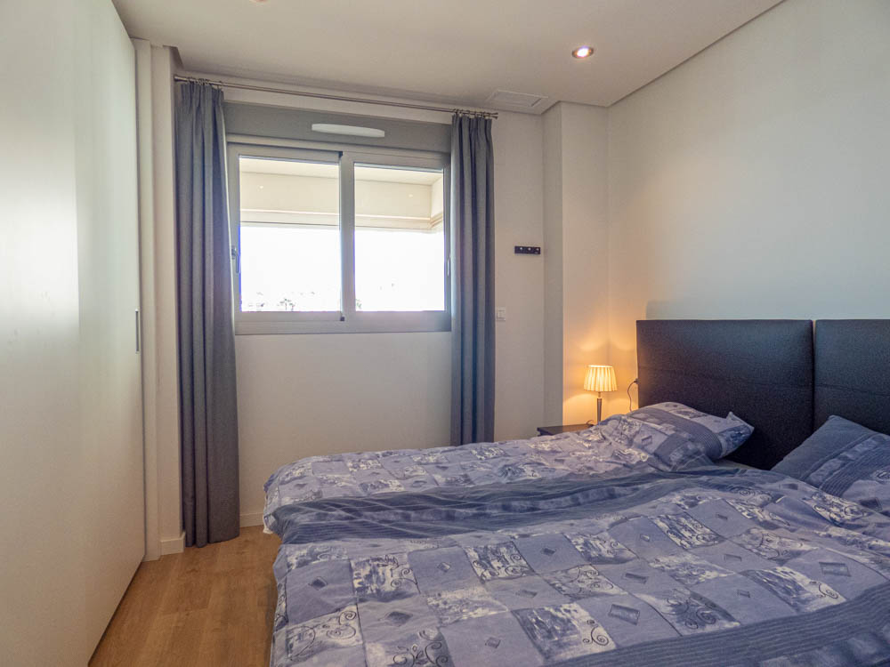 Master bedroom in apartment for sale in Los Dolses