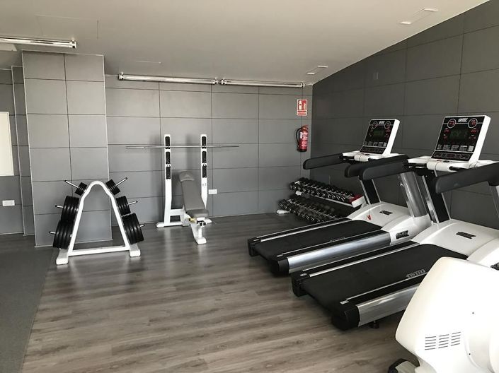 Pool area in apartment for sale in Los Dolses