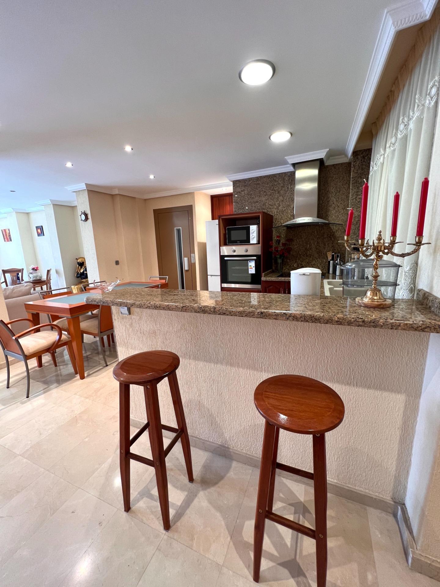 Pool area in duplex for sale in Torrevieja