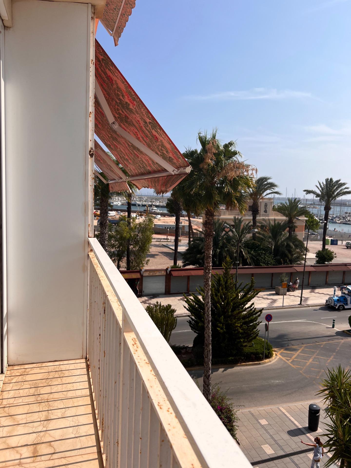 Pool area in duplex for sale in Torrevieja