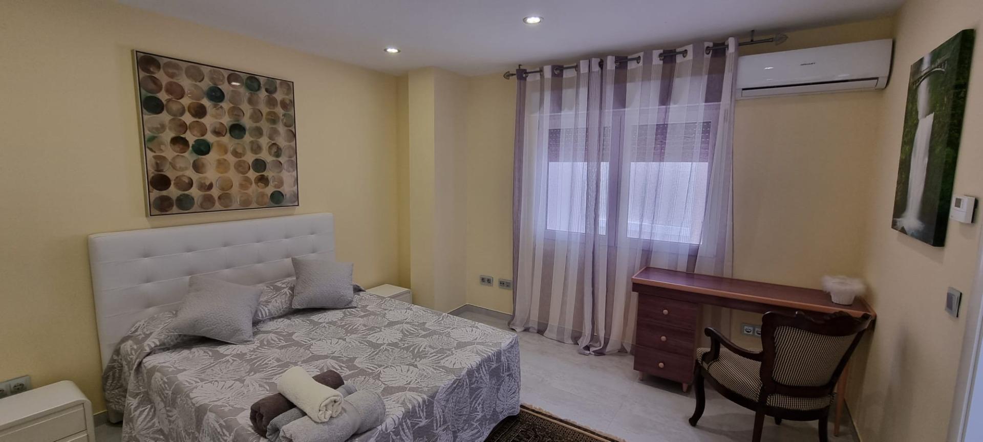 Master bedroom in villa for sale in Altea