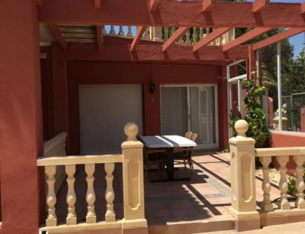 Pool area in villa for sale in Alfas del Pi