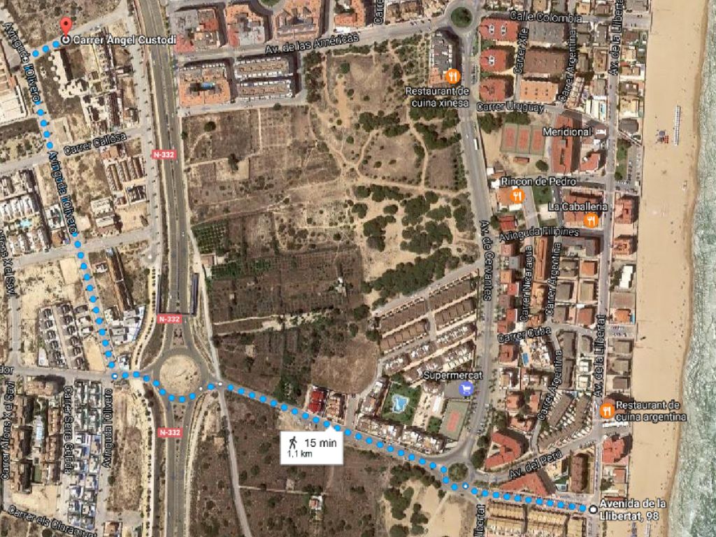 Pool area in land for sale in Guardamar del Segura