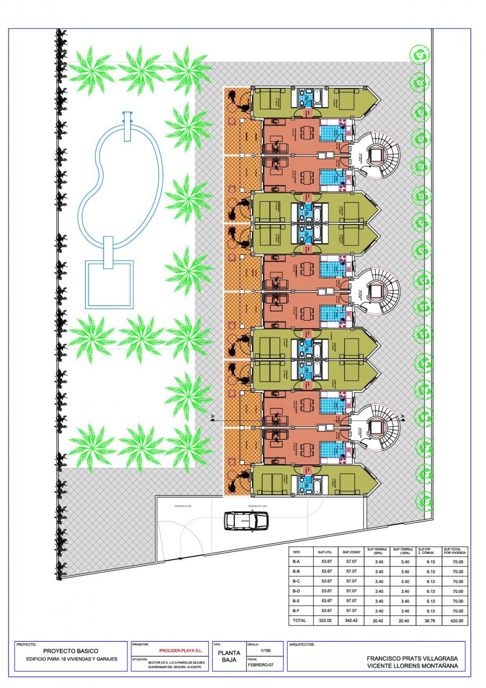 Dining area in land for sale in Guardamar del Segura