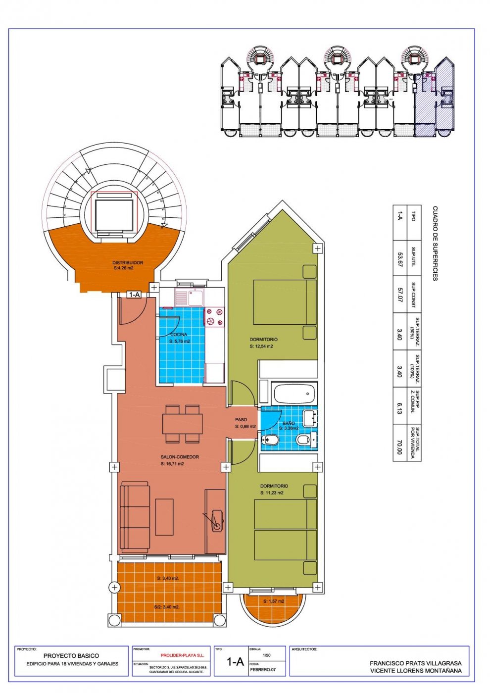 Exterior view in land for sale in Guardamar del Segura