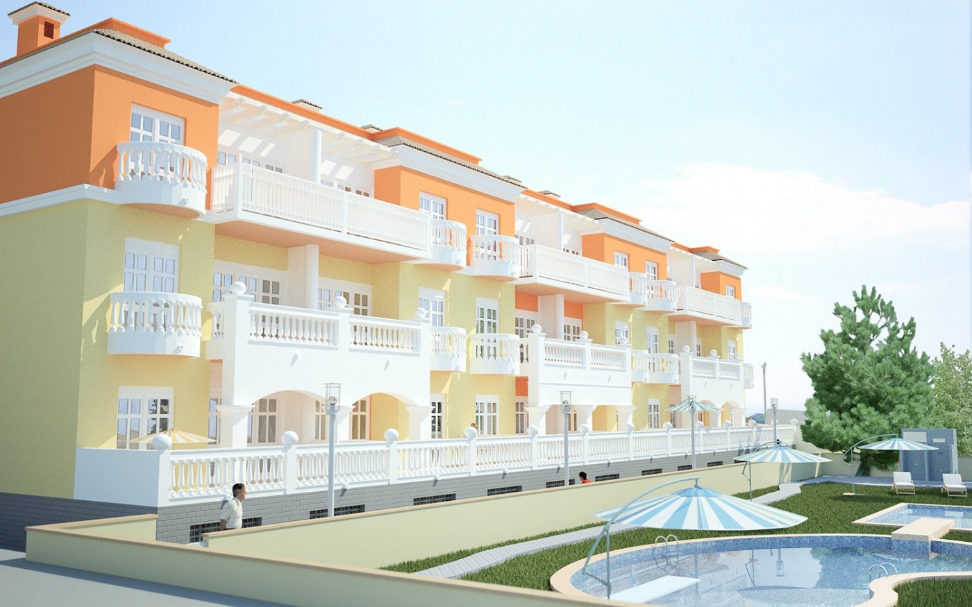 Pool area in land for sale in Guardamar del Segura