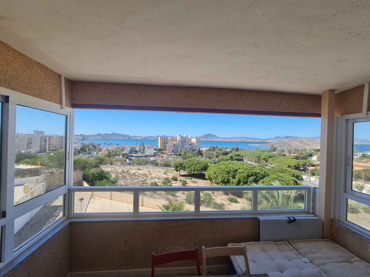 Pool area in apartment for sale in La Manga