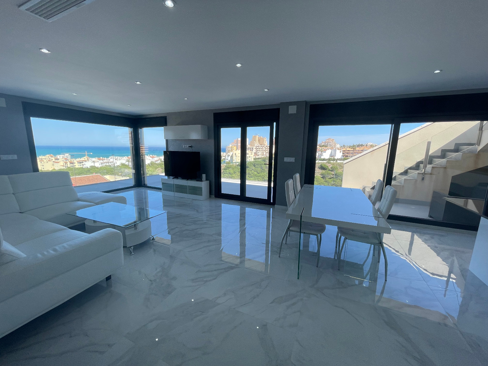 Living room in villa for sale in La Mata