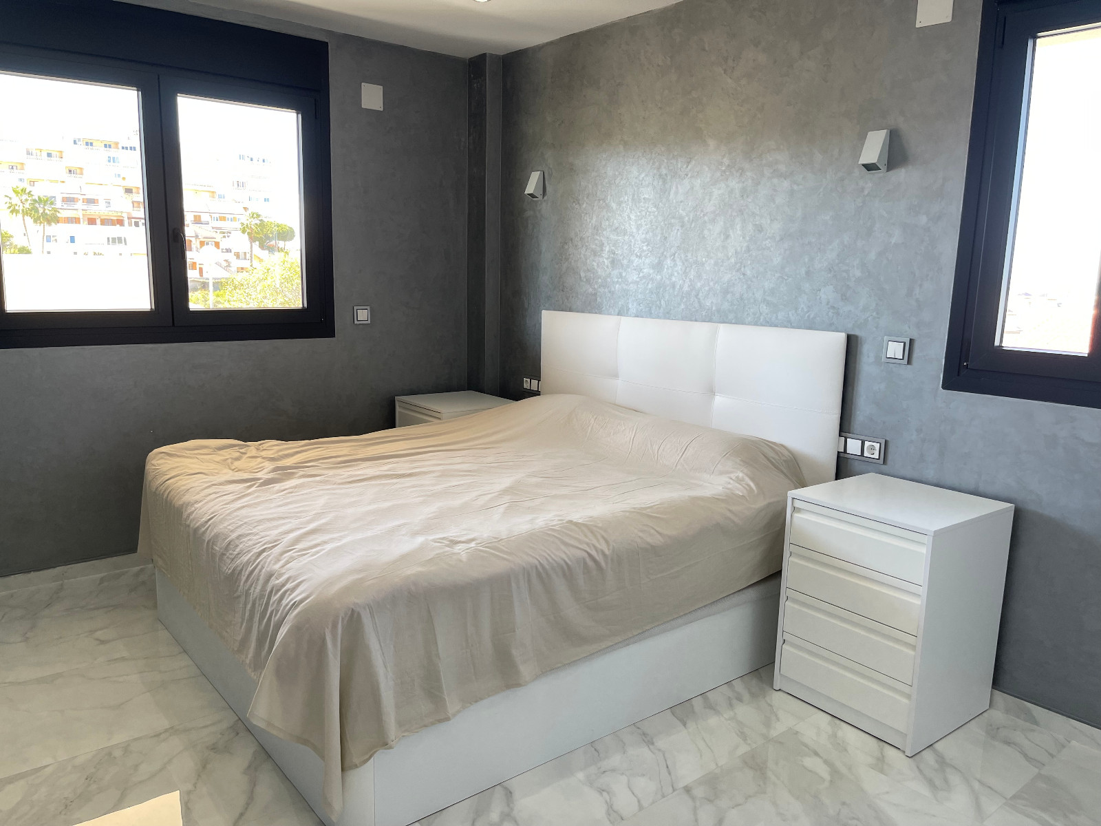 Pool area in villa for sale in La Mata