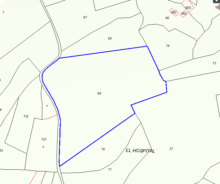 This building plot of 42,248 m² is situated in a peaceful hamlet just outside Pinoso