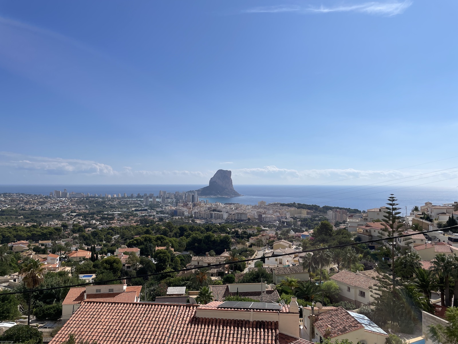 Master bedroom in villa for sale in Calpe