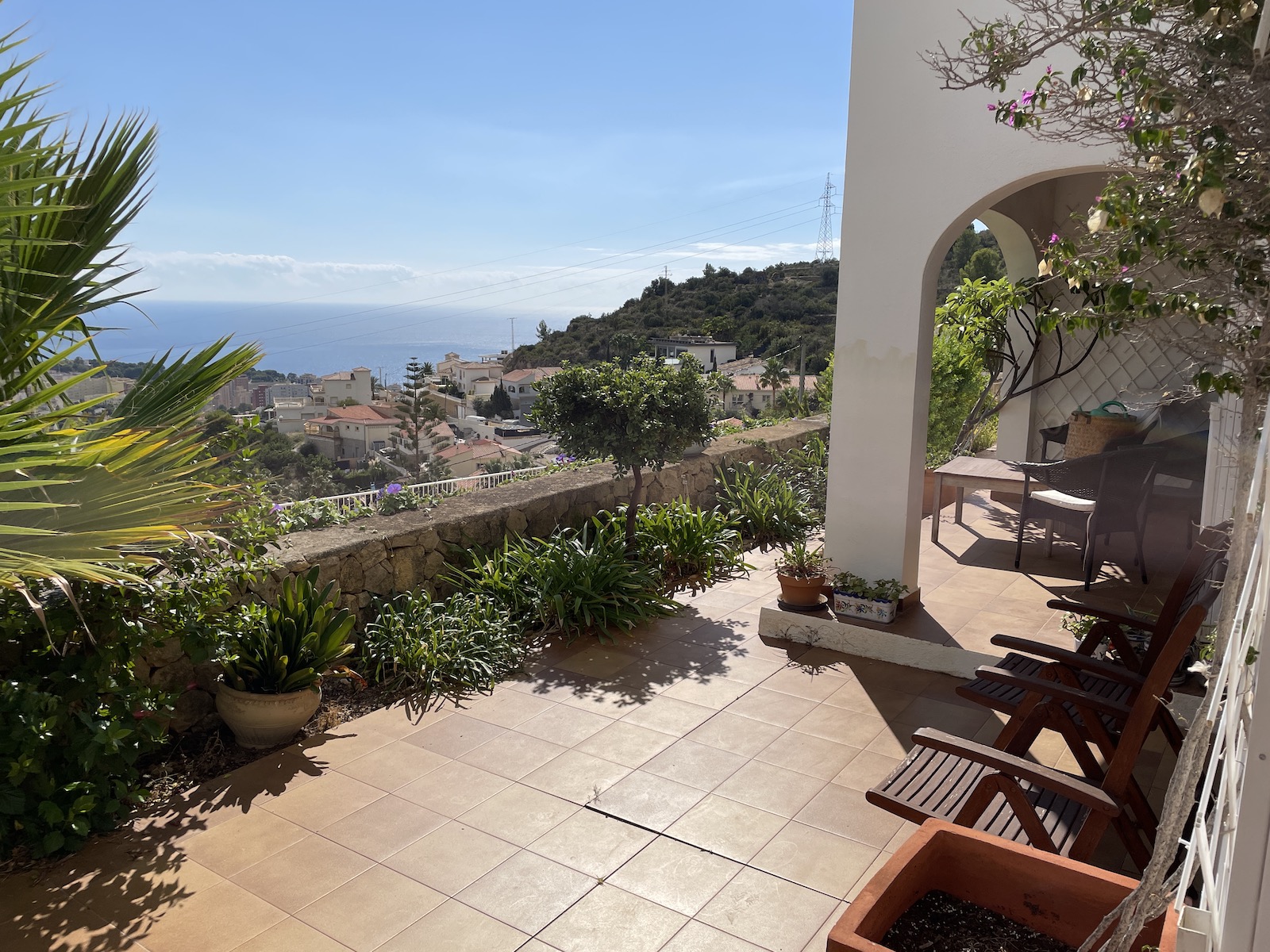 Master bedroom in villa for sale in Calpe