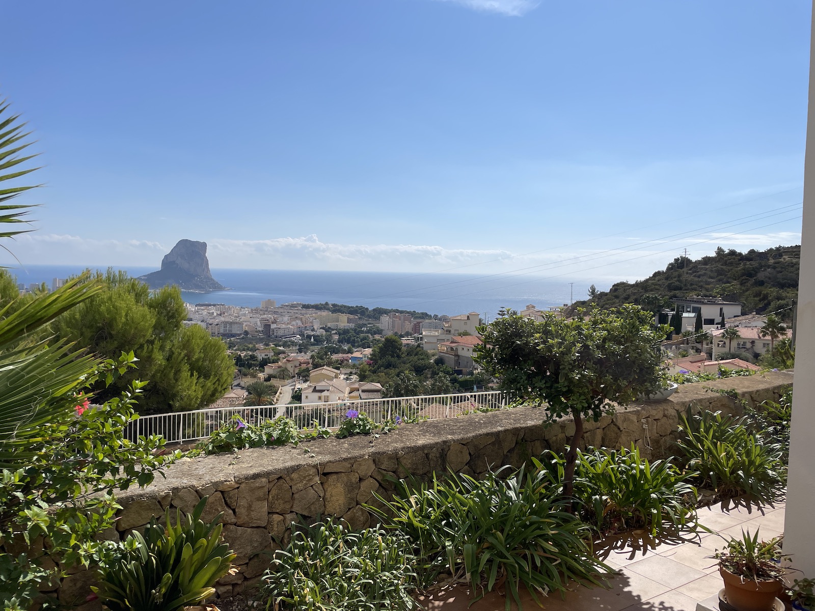 Terrace in villa for sale in Calpe