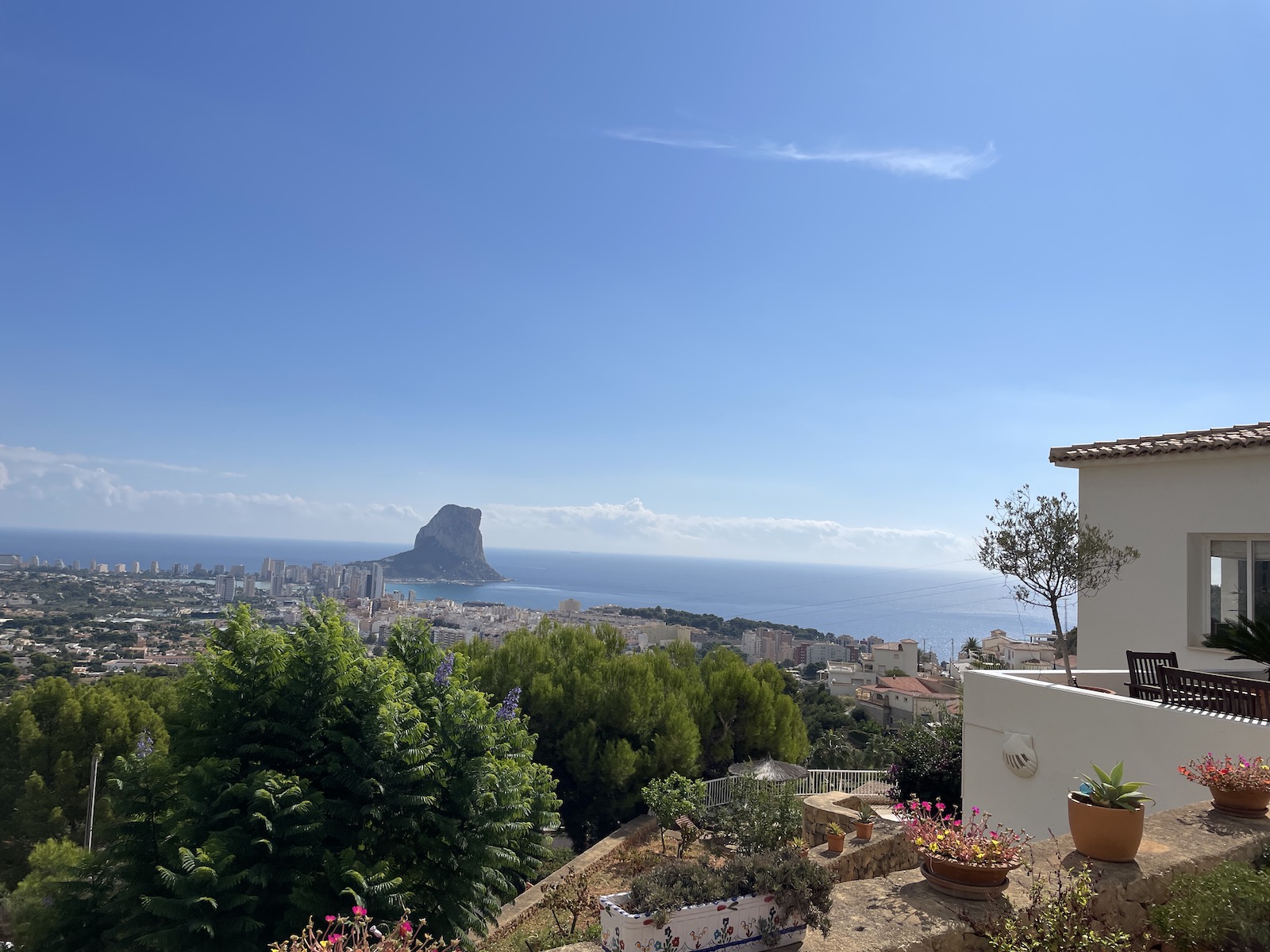 Garden in villa for sale in Calpe