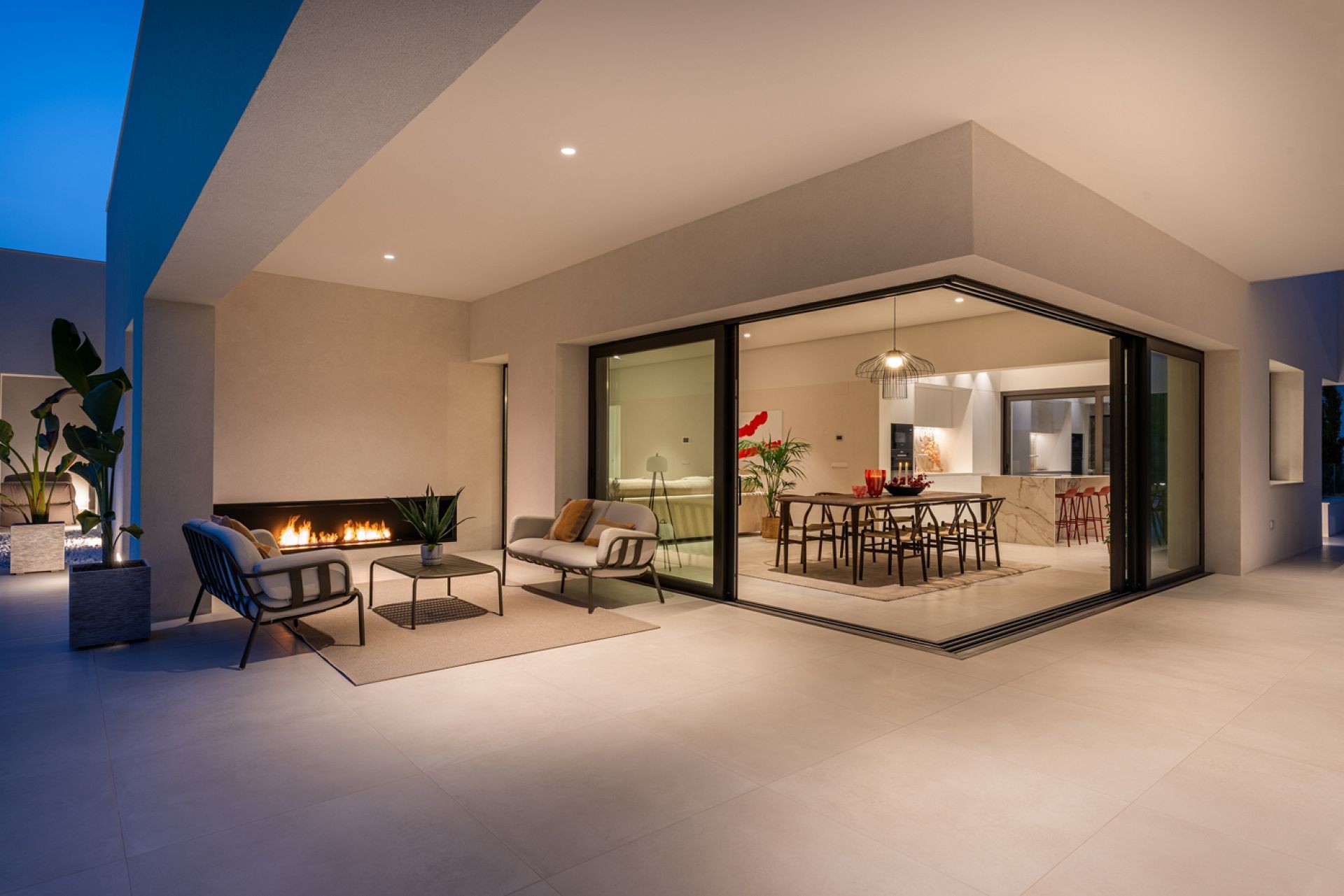 Living room in villa for sale in Orihuela Costa