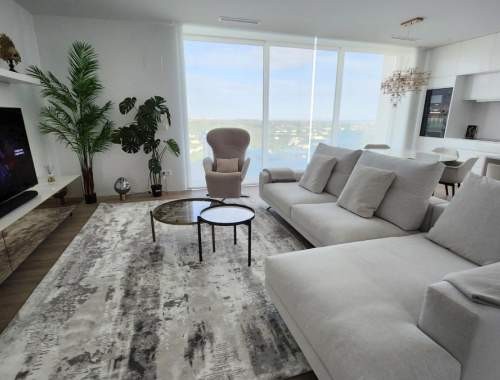 Living room in penthouse for sale in Campoamor