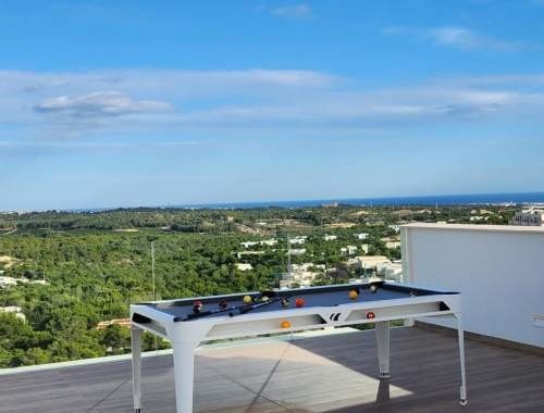 Dining area in penthouse for sale in Campoamor