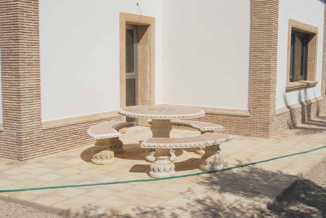 Pool area in villa for sale in javea