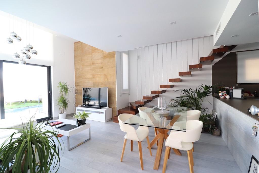 Pool area in villa for sale in Orihuela Costa