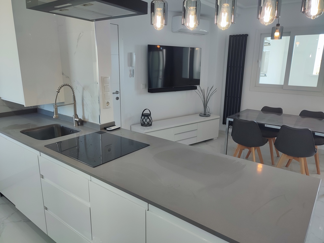 Living room in apartment for sale in Hacienda Riquelme Golf Resort