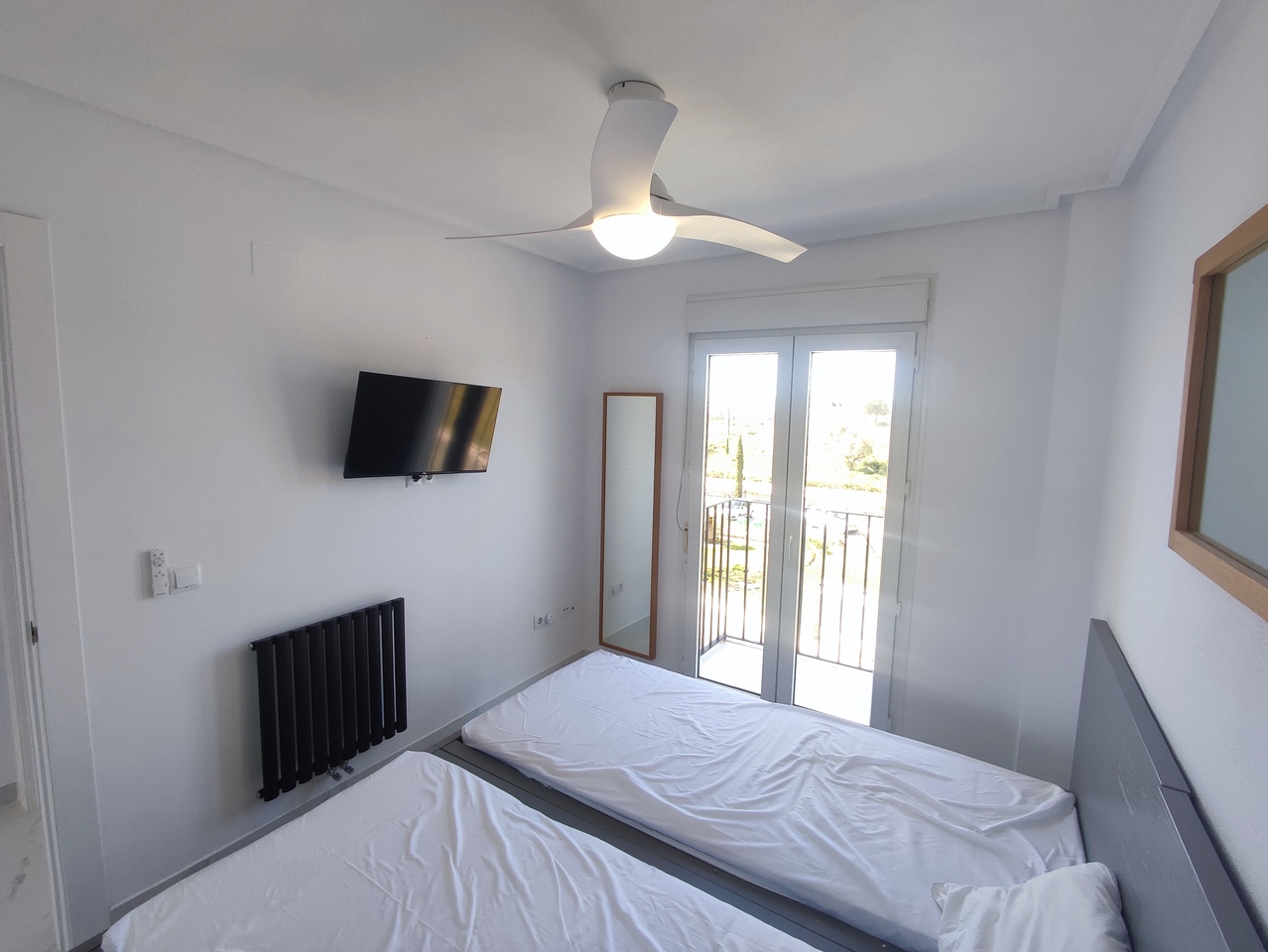Master bedroom in apartment for sale in Hacienda Riquelme Golf Resort