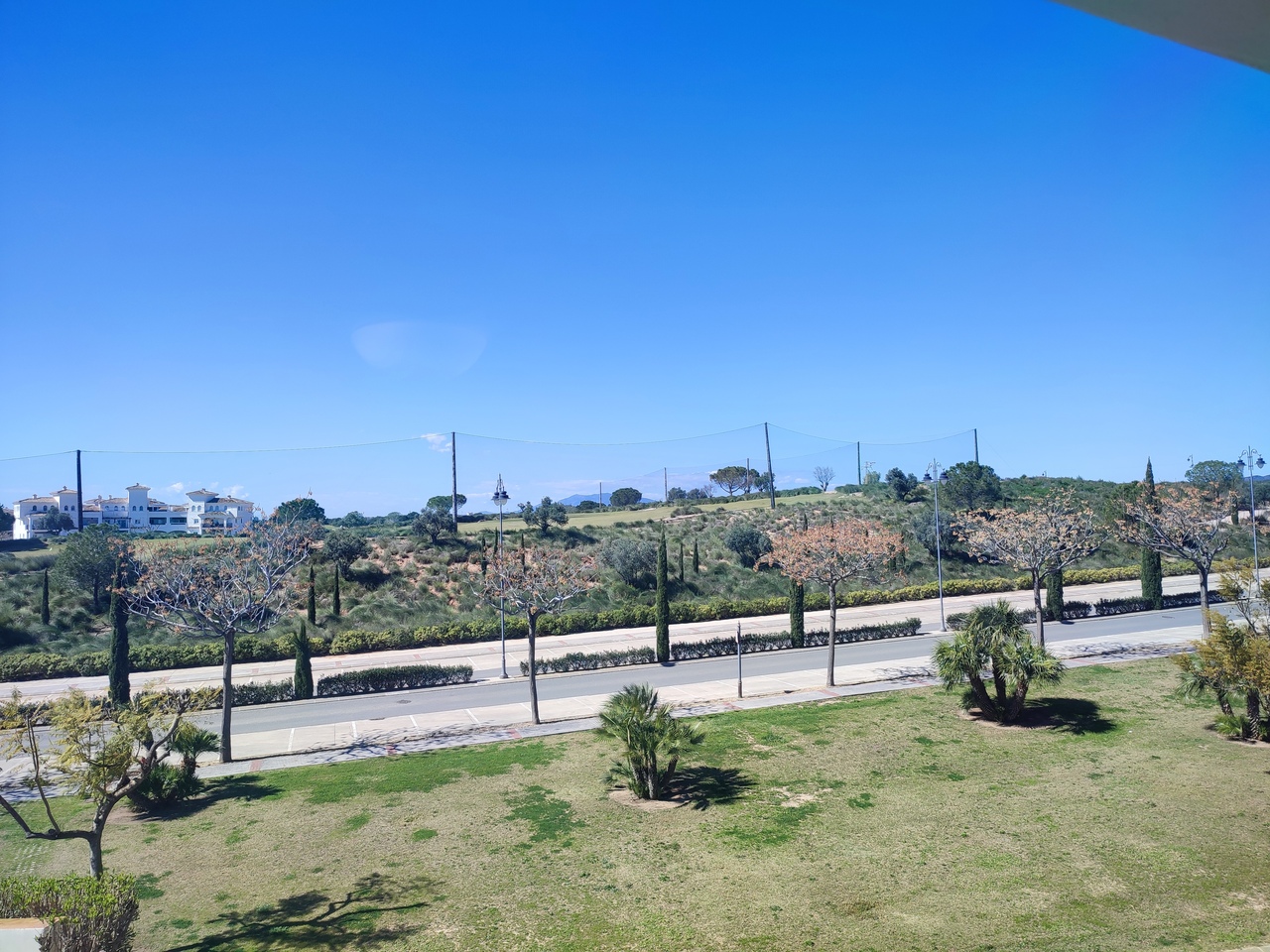 Garden in apartment for sale in Hacienda Riquelme Golf Resort