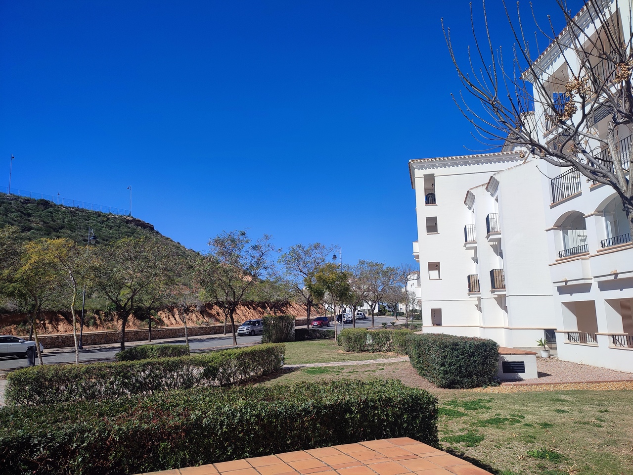 Terrace in apartment for sale in Hacienda Riquelme Golf Resort