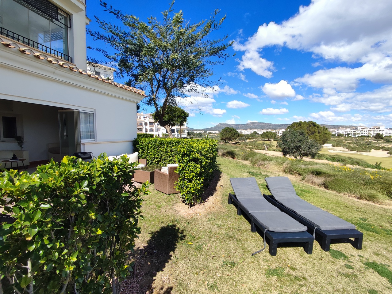 Pool area in apartment for sale in Hacienda Riquelme Golf Resort