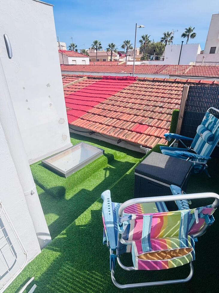 Pool area in terraced for sale in San Miguel de Salinas