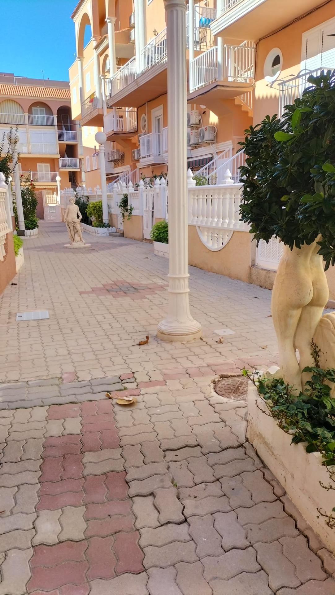 Pool area in apartment for sale in Torrevieja