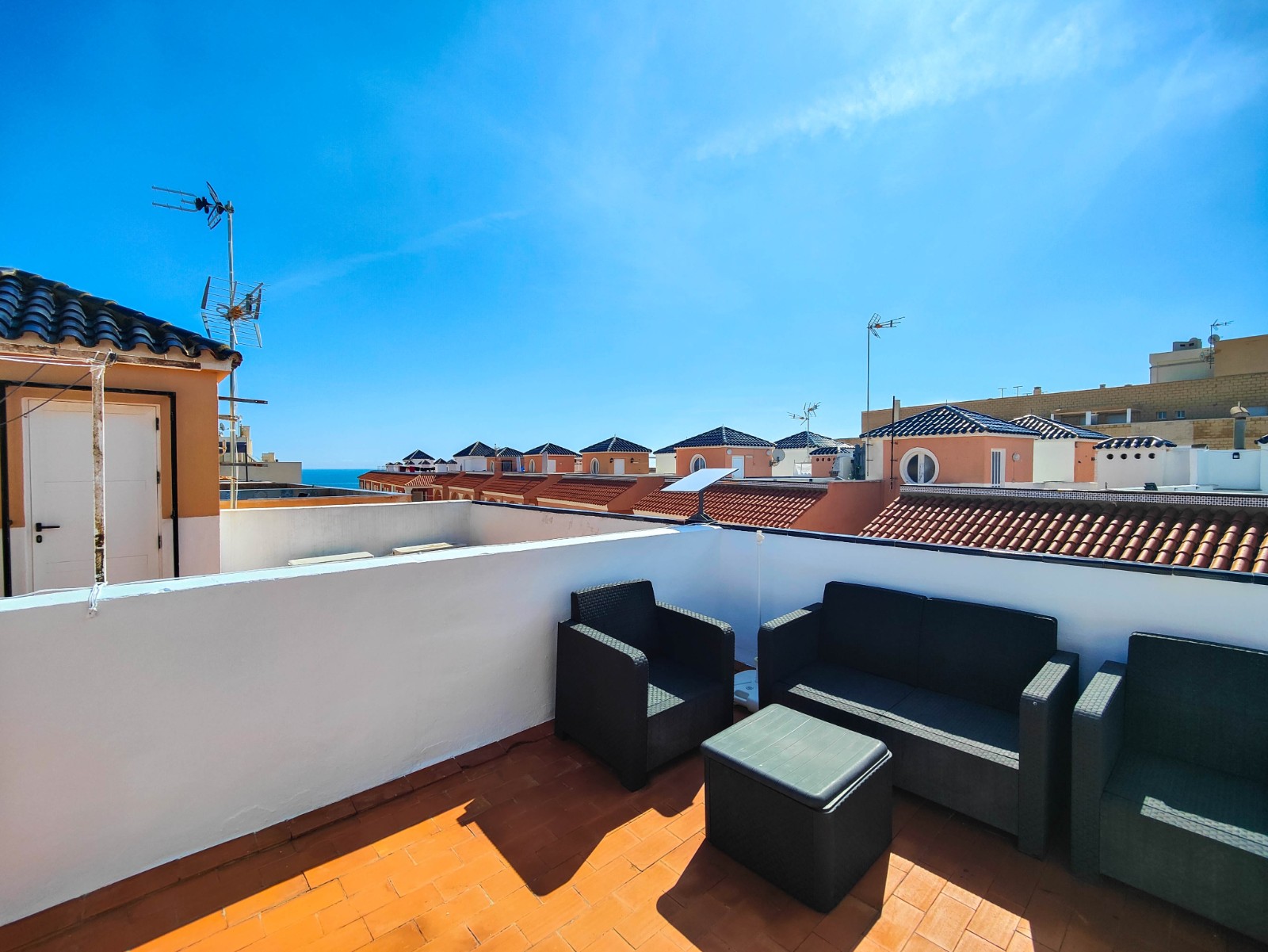 Immaculate duplex penthouse with private solarium for sale in La Mata, Torrevieja, just 200 metres f