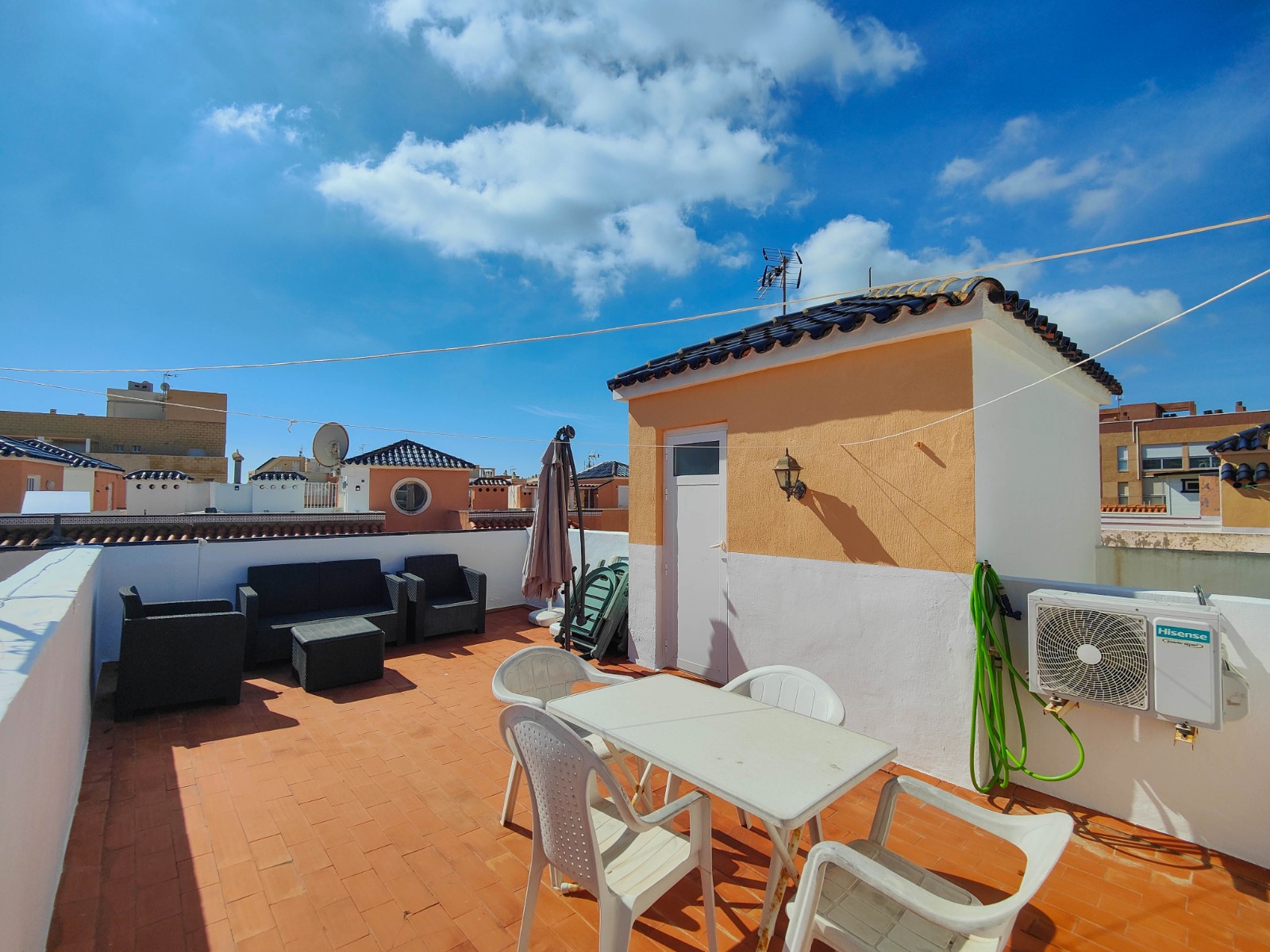 Terrace in penthouse for sale in Torrevieja