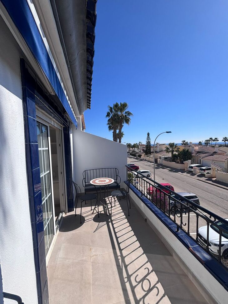 Terrace in penthouse for sale in Orihuela Costa