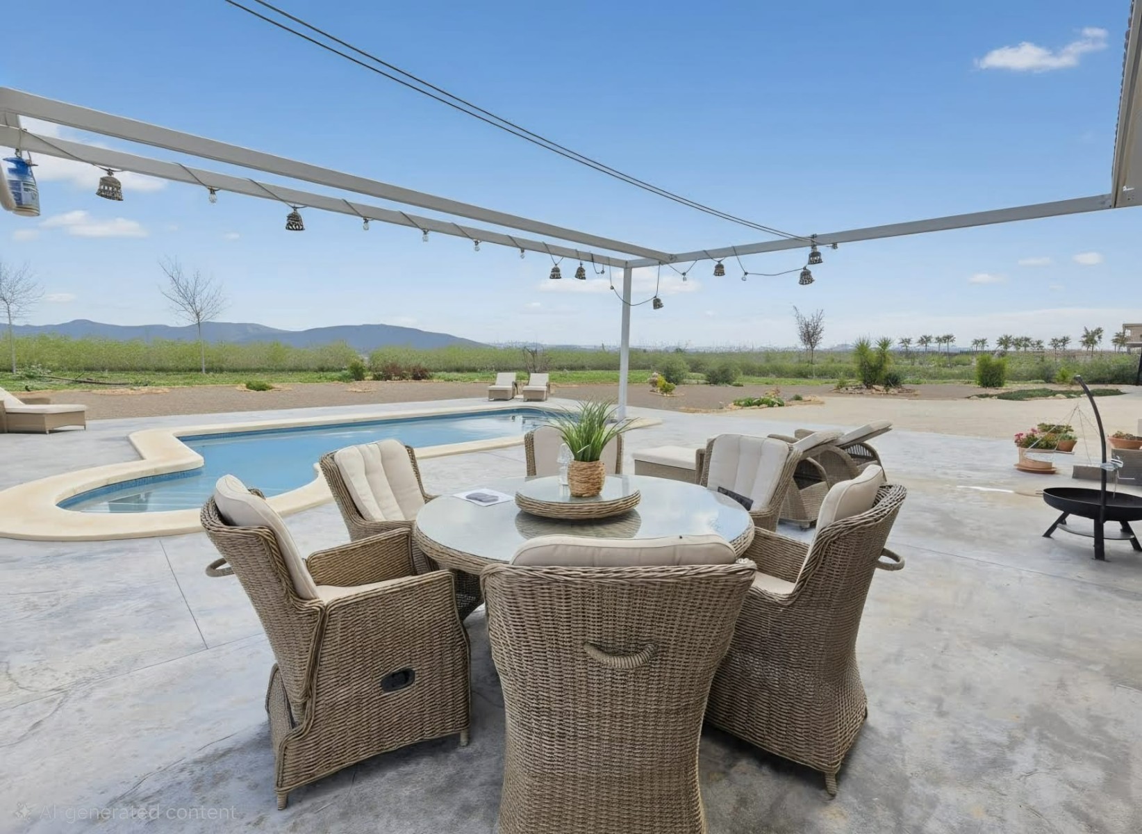 Living room in villa for sale in Pinoso