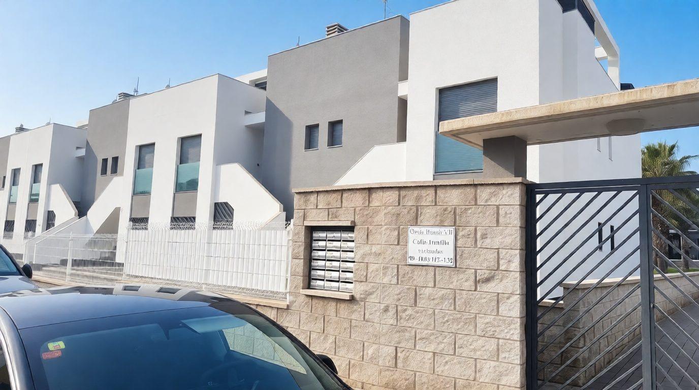 Pool area in penthouse for sale in Torrevieja