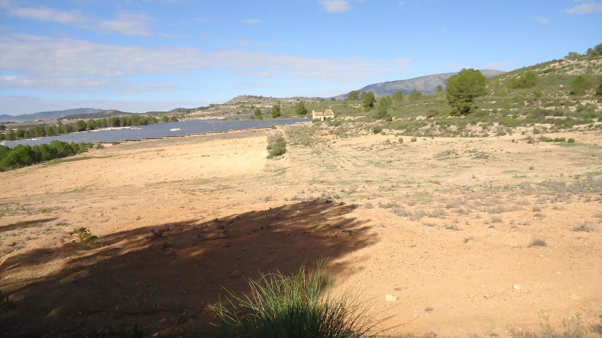 This 86,000m² building plot near Monovar offers a lush, green landscape with irrigation water readil