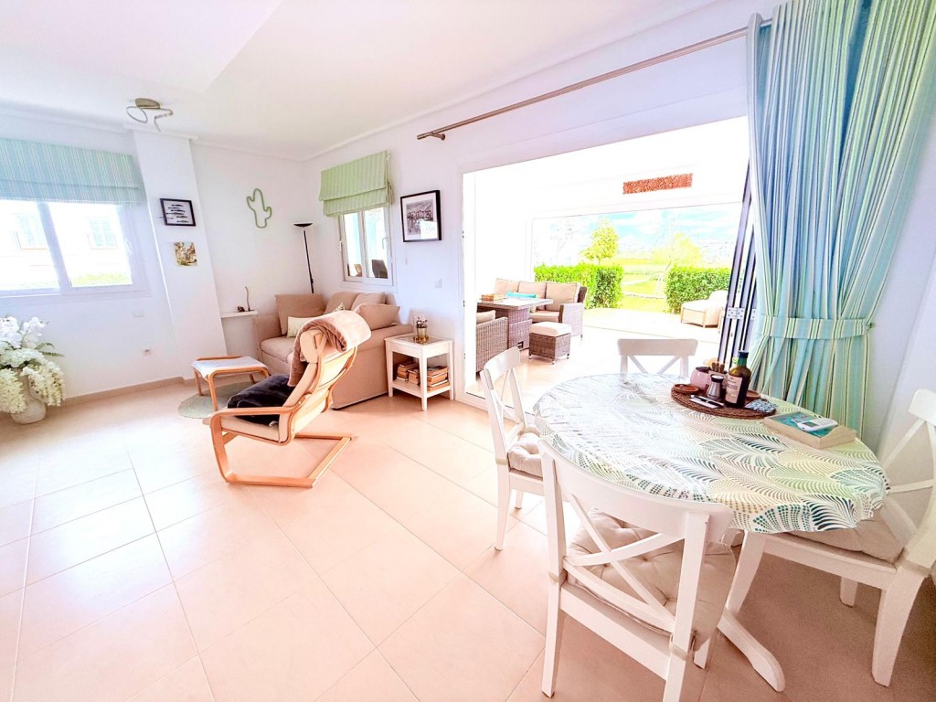 Master bedroom in duplex for sale in Hacienda Riquelme Golf Resort