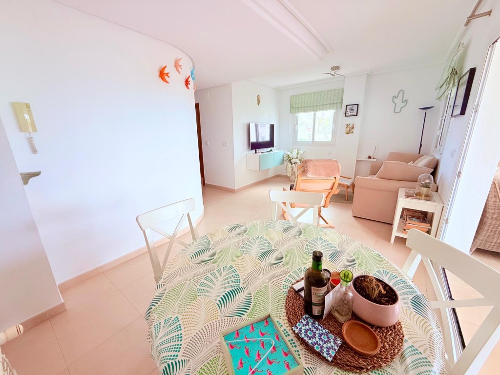 Terrace in duplex for sale in Hacienda Riquelme Golf Resort