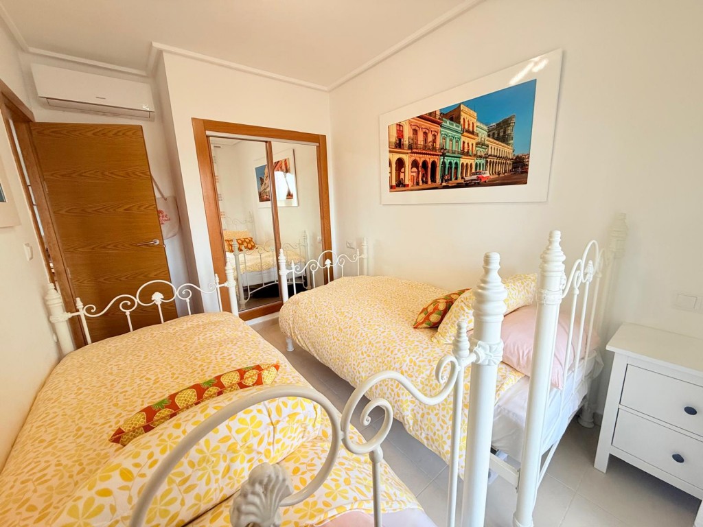 Pool area in duplex for sale in Hacienda Riquelme Golf Resort