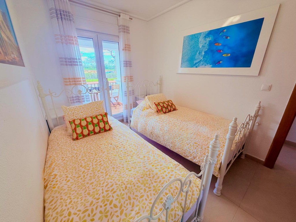 Garden in duplex for sale in Hacienda Riquelme Golf Resort