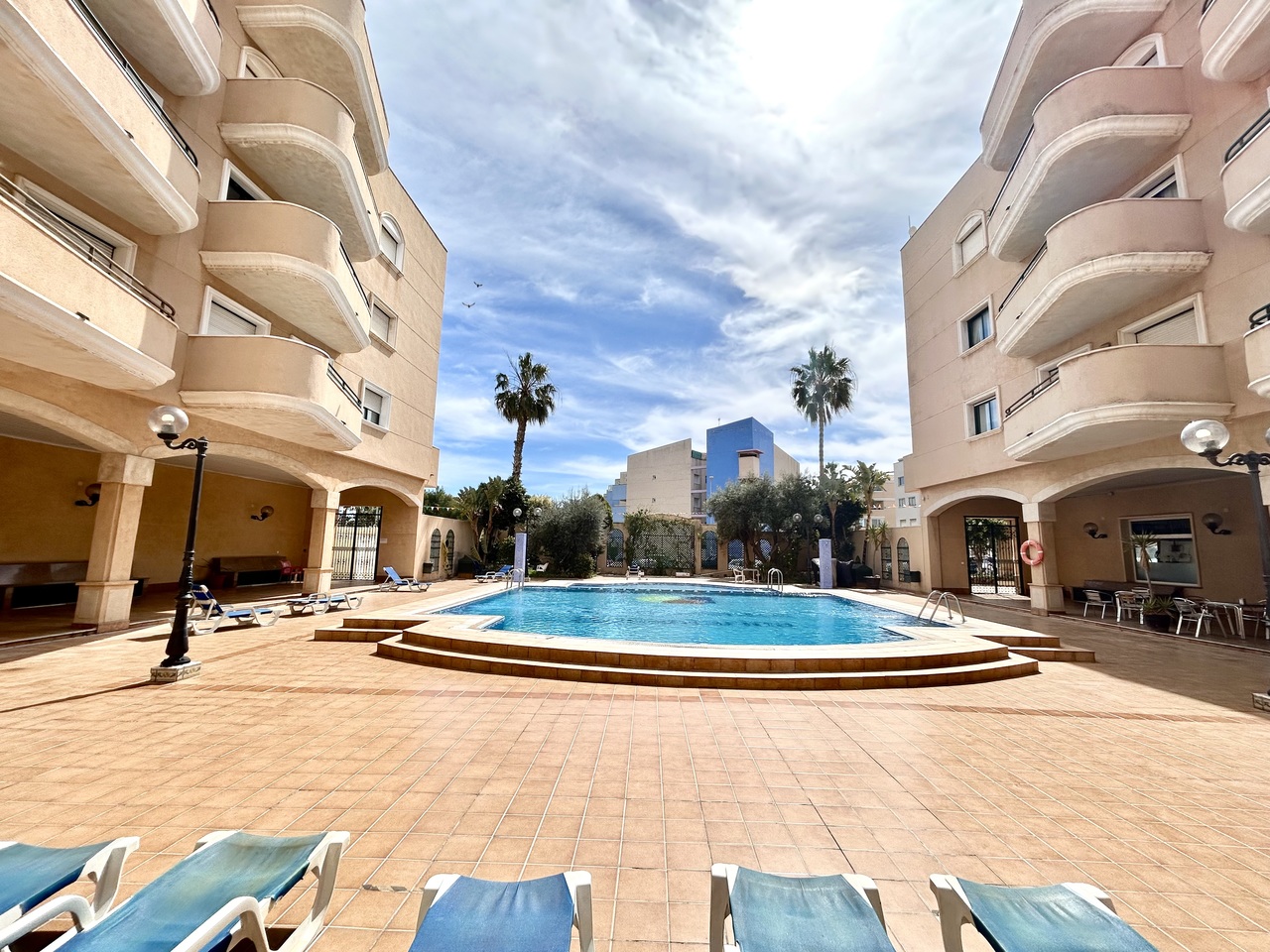 Dining area in apartment for sale in Cabo Roig
