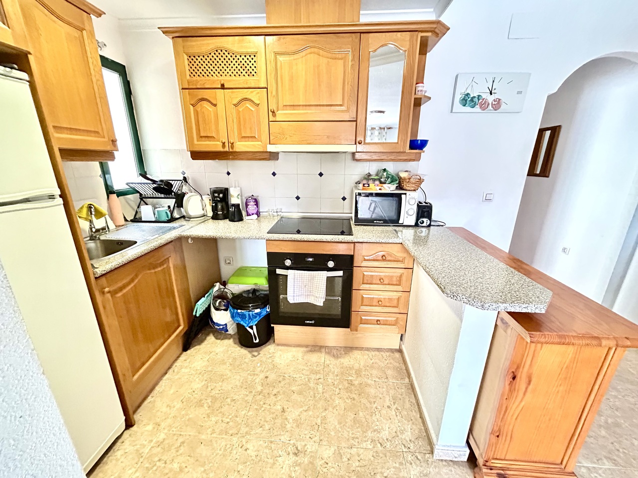 Pool area in apartment for sale in Cabo Roig