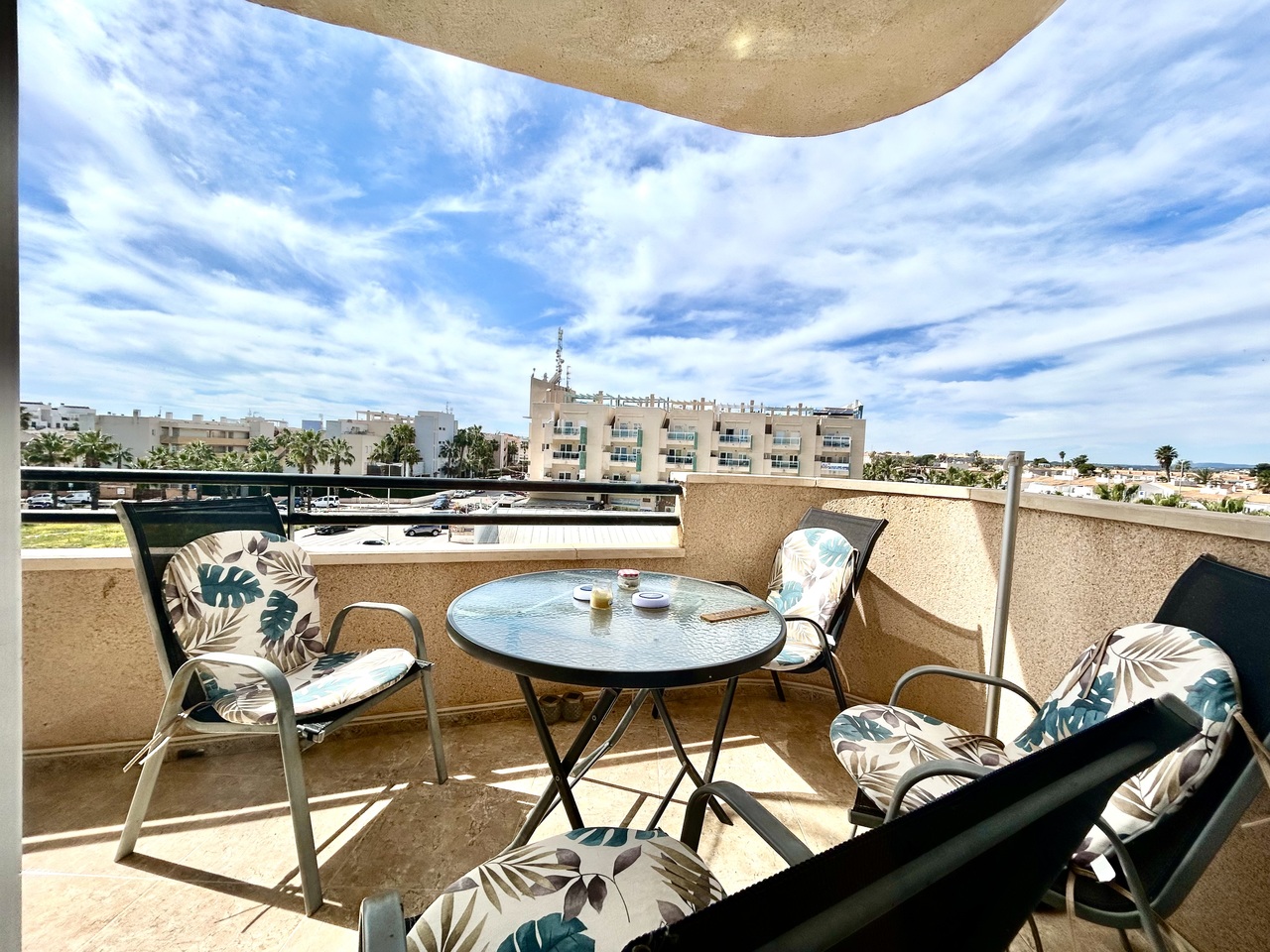 Pool area in apartment for sale in Cabo Roig
