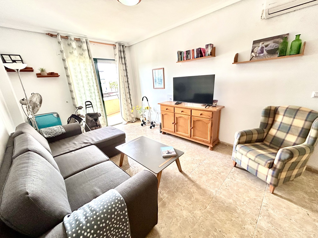 Pool area in apartment for sale in Cabo Roig