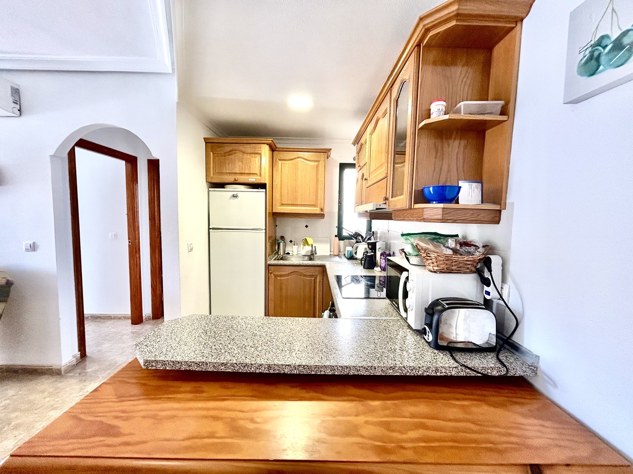 Dining area in apartment for sale in Cabo Roig