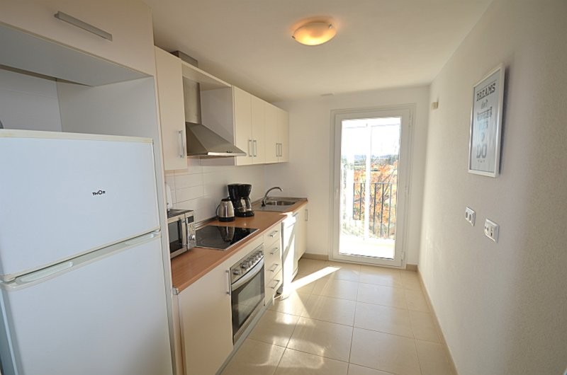 Garden in apartment for sale in Hacienda Riquelme Golf Resort