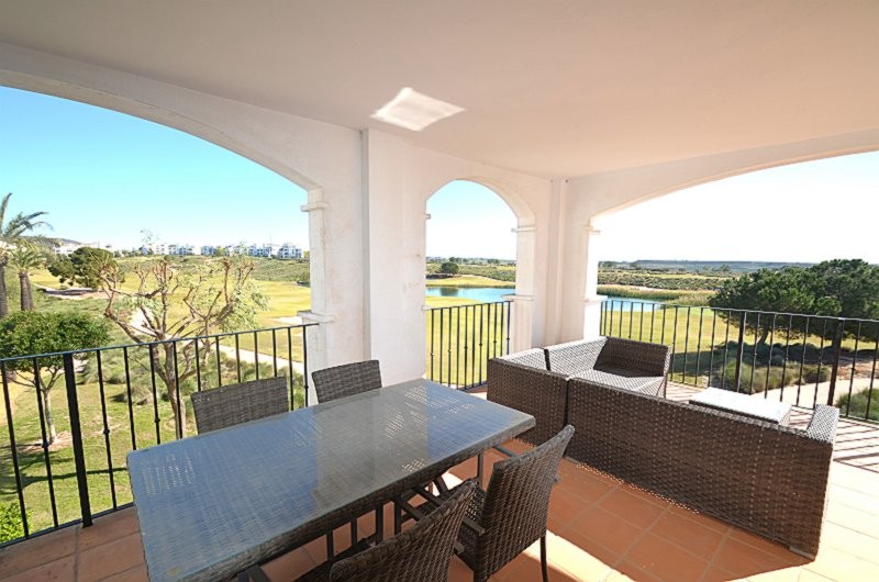 Living room in apartment for sale in Hacienda Riquelme Golf Resort